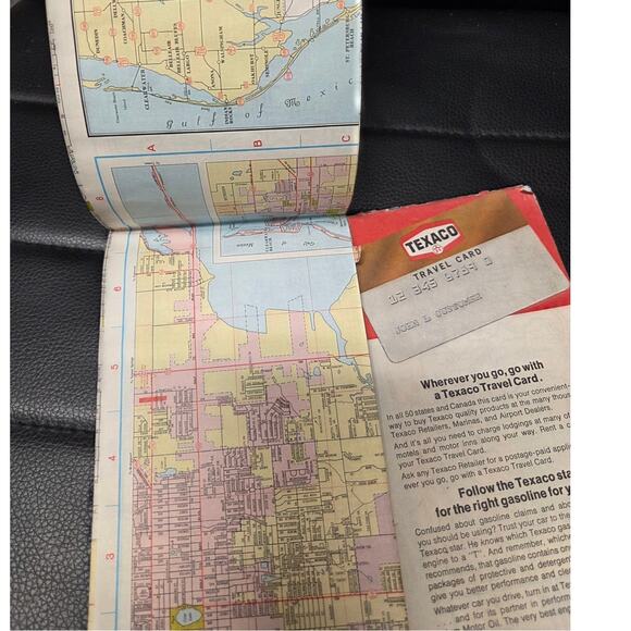 VTG Texaco Maps Lot Tampa & St Petersburg + Washington 1960s-70s Travel Ephemera - Picture 4 of 4